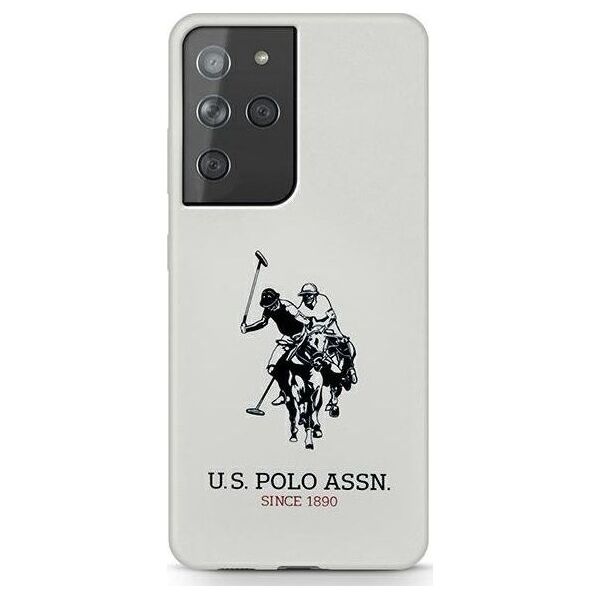 US POLO US Polo USHCS21LSLHRWH S21 Ultra G998 biały/white Silicone Logo