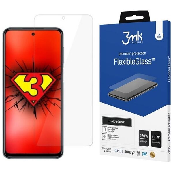 3MK Szkło hybrydowe 3mk FlexibleGlass do Xiaomi Redmi Note 10 uniwersalny