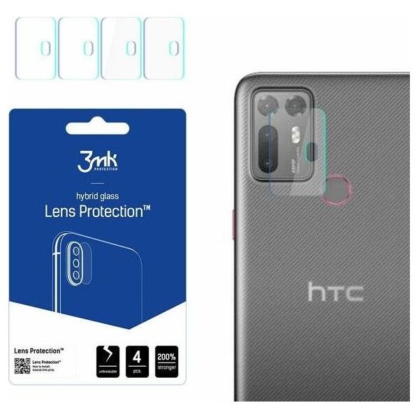 3MK Szkło hybrydowe na obiektyw aparatu 3MK Lens Protection HTC Desire 20+ [4 PACK]