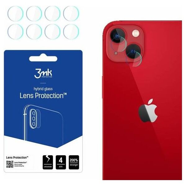 3MK Szkło hybrydowe na obiektyw aparatu 3MK Lens Protection Apple iPhone 13 [4 PACK]