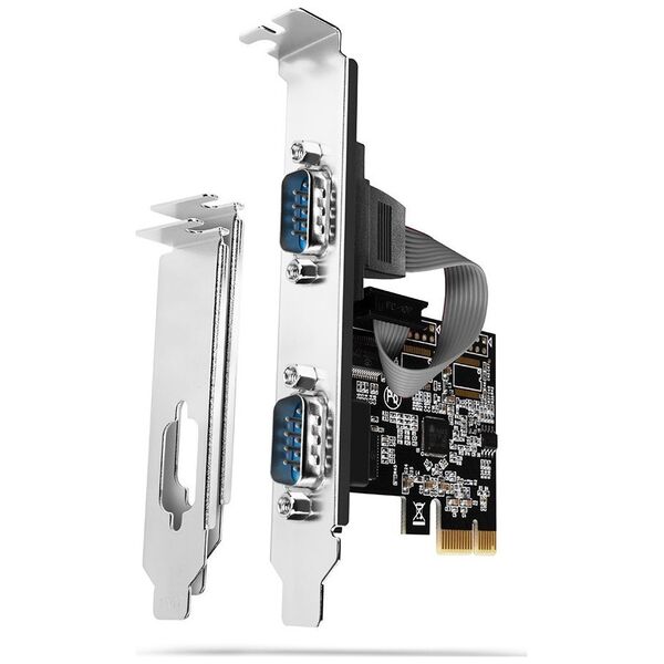 Kontroler Axagon PCIe 2.0 x1 - 2x Port szeregowy DB9 (PCEA-S2N)