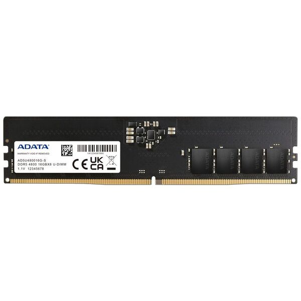 Pamięć ADATA DDR5, 16 GB, 4800MHz, CL40 (AD5U480016G-S)