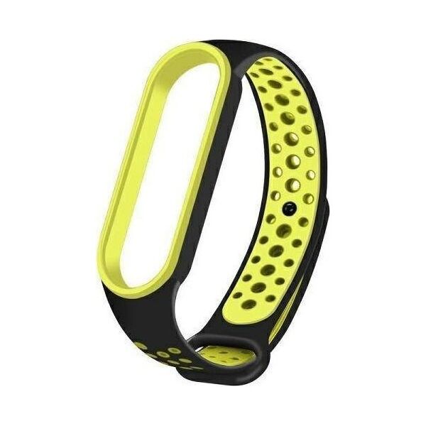 Beline Beline pasek Mi Band 6 czarny-zielony/black-green Design