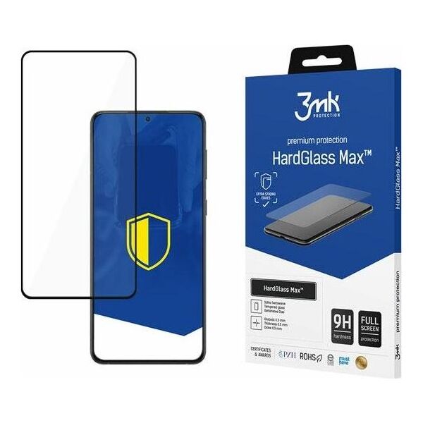 3MK Szkło hartowane 3MK HardGlass Max Samsung Galaxy S22+ Plus czarne