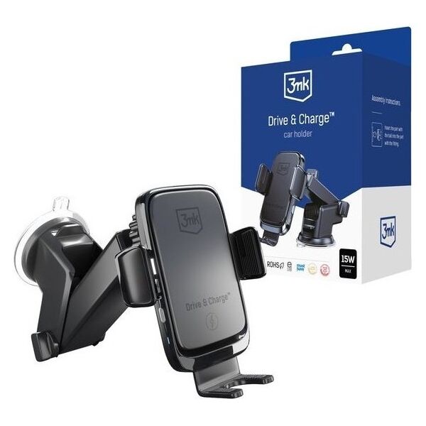 3MK Uchwyt zaciskowy do samochodu Drive & Charge