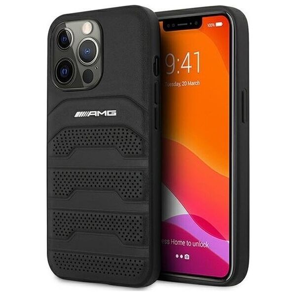 Mercedes-Benz ETUI AMG LINE LEATHER DO IPHONE 14 PRO uniwersalny