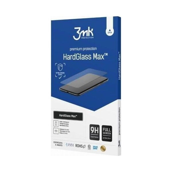 3MK Szkło hartowane 3MK HardGlass Max Xiaomi Redmi Note 12 Pro/12 Pro+ Plus/12E czarne