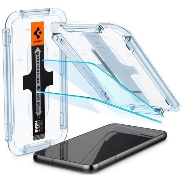 Spigen Spigen Glas.TR EZ Fit - Szkło hartowane 2 szt. do Samsung Galaxy S23 (Przezroczysty)