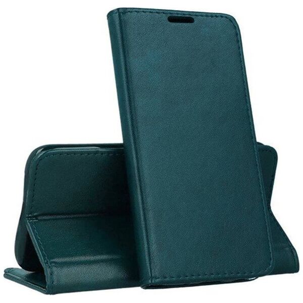 nemo Etui SAMSUNG GALAXY A54 5G Portfel z Klapką Skóra Ekologiczna Kabura Magnet Book ciemnozielone