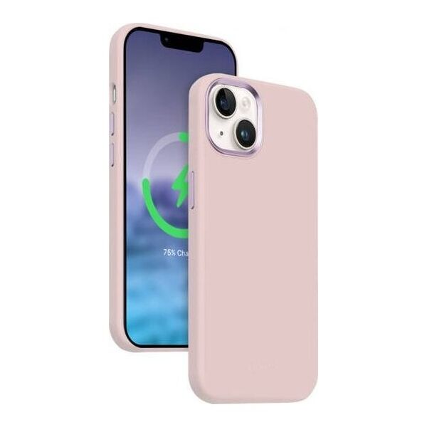 Crong Etui Color Cover LUX Magnetic iPhone 15 Plus MagSafe Różowe