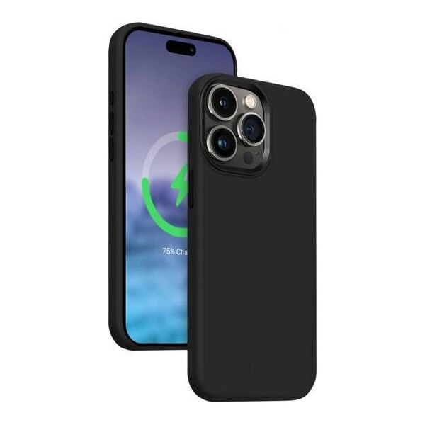 Crong Etui Color Cover LUX Magnetic iPhone 15 Pro MagSafe Czarne