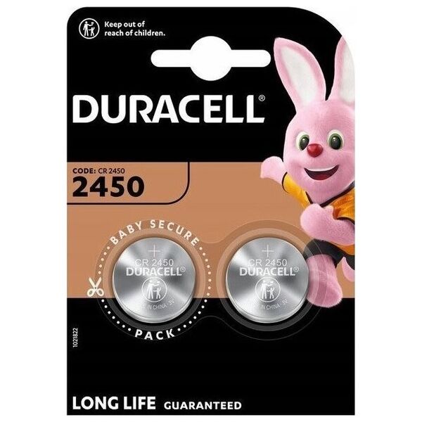 Duracell Baterie 3V CR2450 2 sztuki