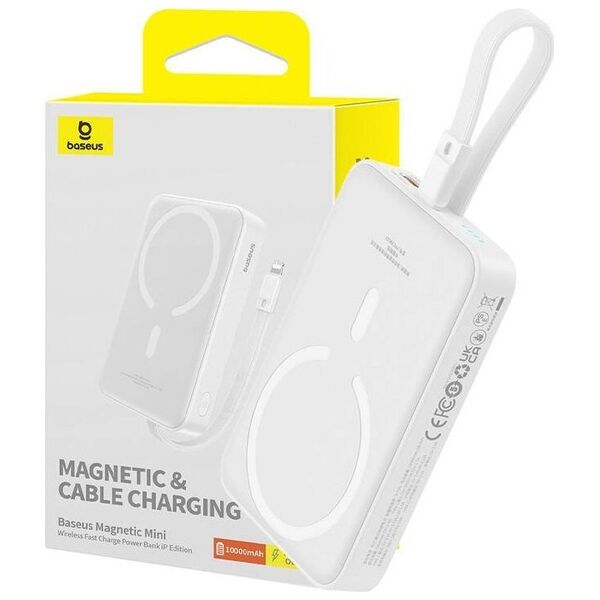 Powerbank Baseus Powerbank magnetyczny Baseus Magnetic Mini 10000mAh 20W MagSafe (biały)