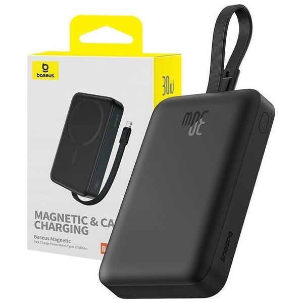 Powerbank Baseus Powerbank magnetyczny Baseus Magnetic Mini 10000mAh 30W MagSafe (czarny)
