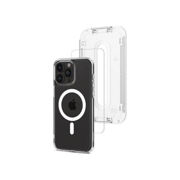 Spigen Szkło do etui + Aplikator Glas.tR EZ Fit 1-Pack do iPhone 15 Pro