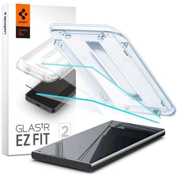 Spigen Spigen Glass tR EZ Fit HD Transparency 2 Pack - Samsung Galaxy S24 Ultra