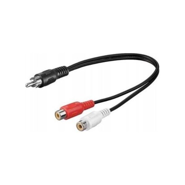 PremiumCord PremiumCord Kabel 1x CINCH male - 2x CINCH female 20cm