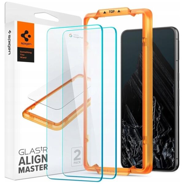 Spigen Spigen Glass tR AlignMaster 2 Pack - Google Pixel 8 Pro