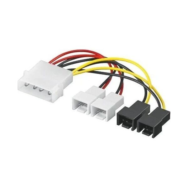 PremiumCord PREMIUMCORD Kabel napájecí FAN 5,25"-2x 12V, 2x 5V TX 3pin