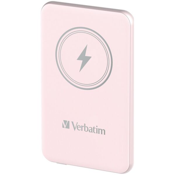 Powerbank Verbatim Powerbank Verbatim Charge 'n' Go Magnetic Wireless 5000mAh USB-C PD 3.0 Pink