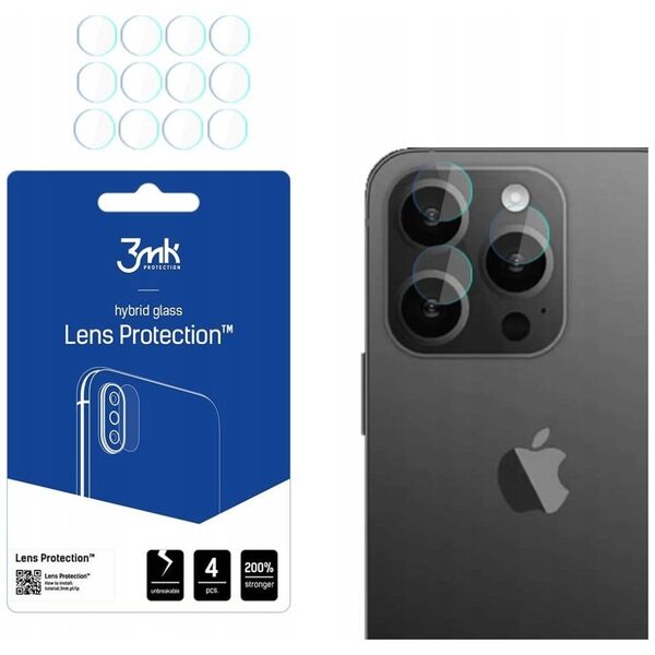 3MK 3mk ochrana kamery Lens Protection pro Apple iPhone 15 Pro Max (4ks)