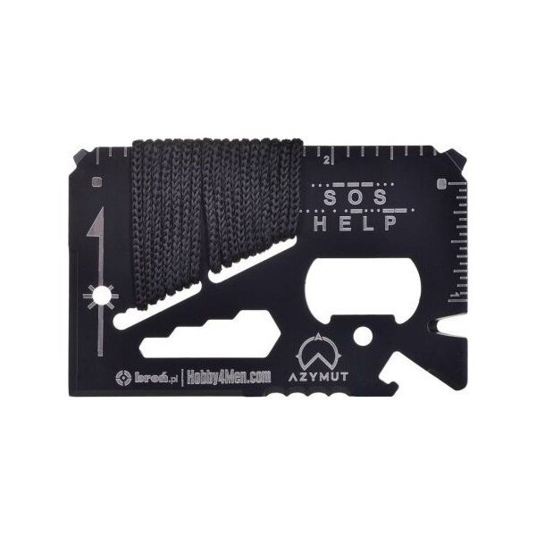 Azymut Multitool AZYMUT TOOL CARD karta wielofunkcyjna - 13 narzędzi + etui, 85/53 mm (H-O200930TC)