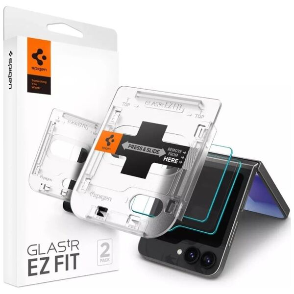 Spigen Spigen Glas.TR EZ Fit 2-Pack - Szkło hartowane do Samsung Galax Z Flip 6 (2 sztuki)