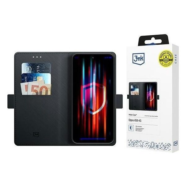3MK 3MK Wallet Case Oppo A58 4G czarny/black