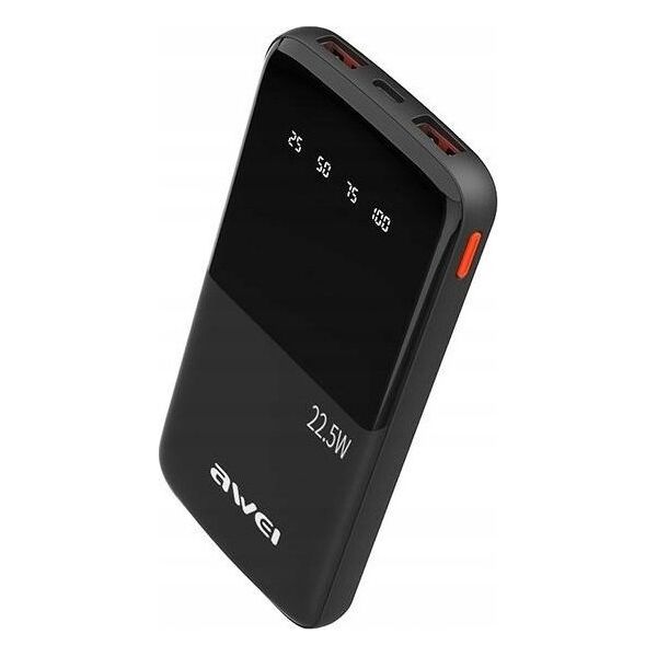 Powerbank Awei AWEI PowerBank P10K 10000 mAh 22.5W czarny/black