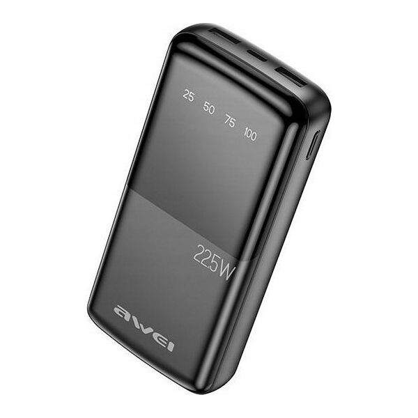 Powerbank Awei AWEI PowerBank P13K 20000mAh 22.5W czarny/black Digital Display