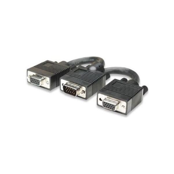 Manhattan D-Sub (VGA) x2 D-Sub (VGA), Czarny (304559)