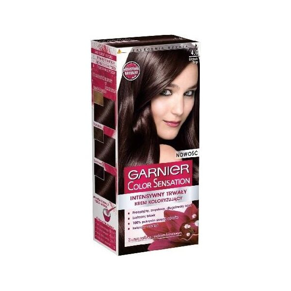 Garnier Color Sensation Krem koloryzujący 4.0 Deep Brown- Głęboki brąz
