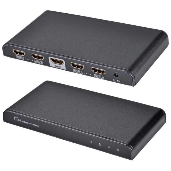 Techly Splitter audio/wideo HDMI 1/4 (306653)