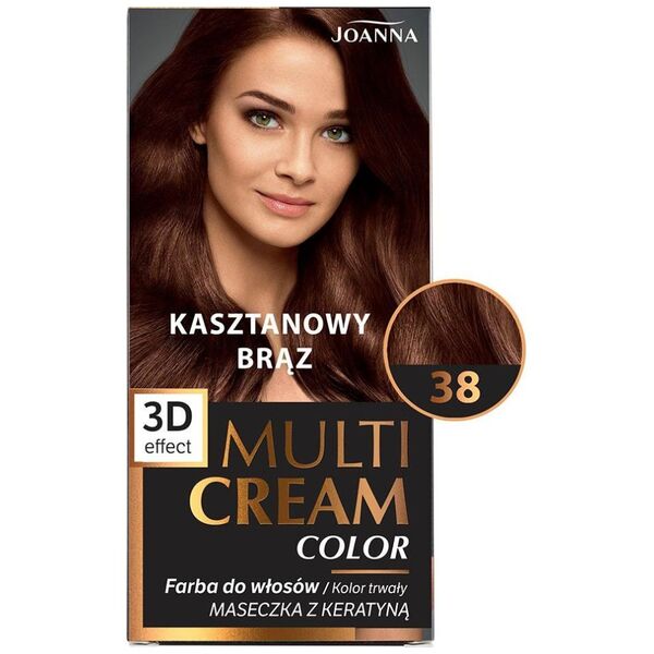 Joanna Multi Cream Color Farba nr 38 Kasztanowy Brąz