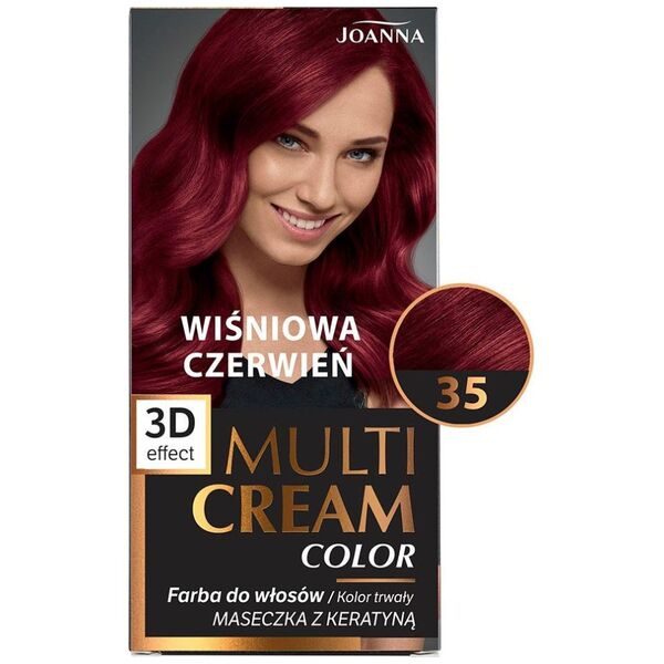 Joanna Multi Cream Color Farba nr 35 Wiśniowa Czerwień