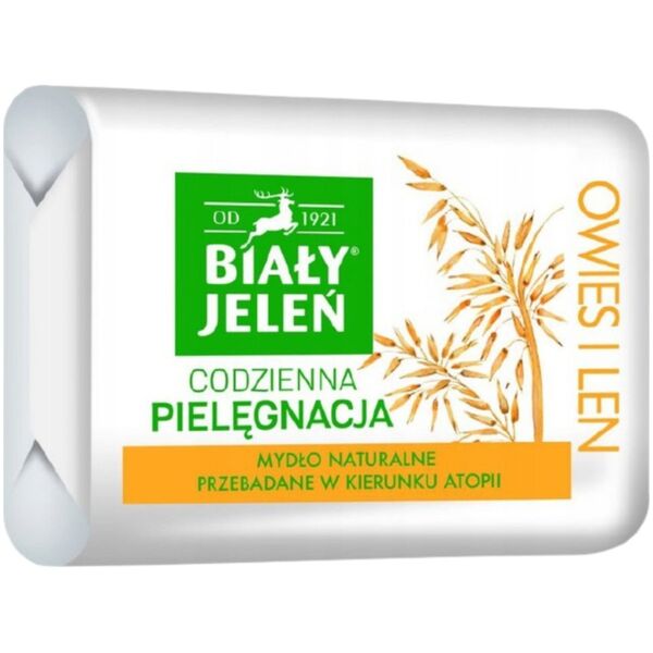 Biały Jeleń Mydło w kostce Premium z Owsem 100g