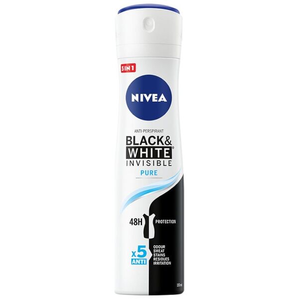 Nivea Dezodorant INVISIBLE PURE spray damski 150ml