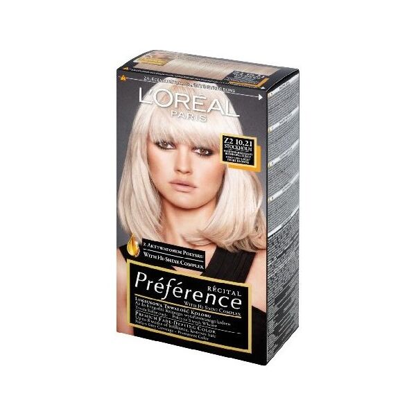 L’Oreal Paris Farba Recital Preference Z2 Bardzo Bardzo Jasny Blond Opalizujący