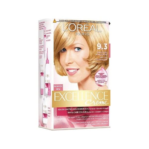 L’Oreal Paris Excellence Creme Krem koloryzujący 9.3 bardzo jasny blond złocisty