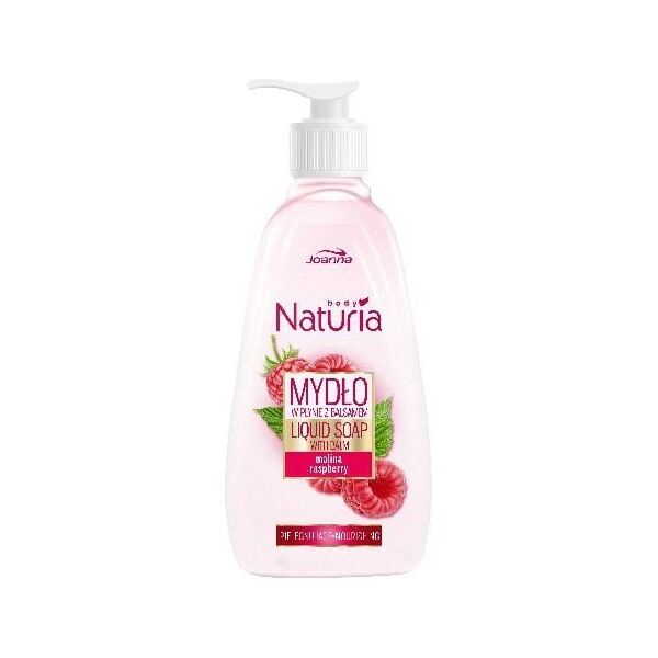 Joanna Naturia Body Mydło w płynie z balsamem Malina 500ml