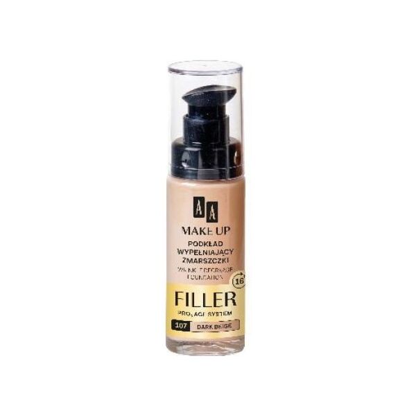 AA Make Up Podkład wypełniający zmarszczki nr 107 Dark Beige 30ml