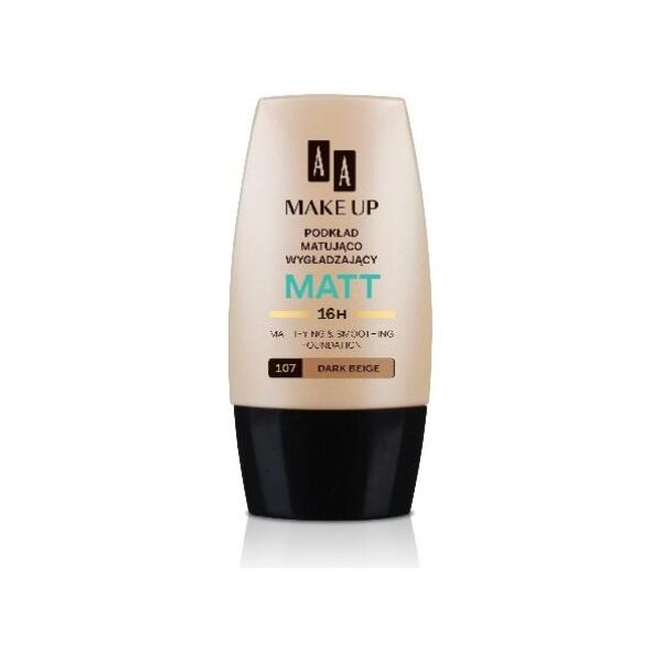 AA Make Up Matt Podkład matująco-wygładzający 107 Dark Beige 30ml