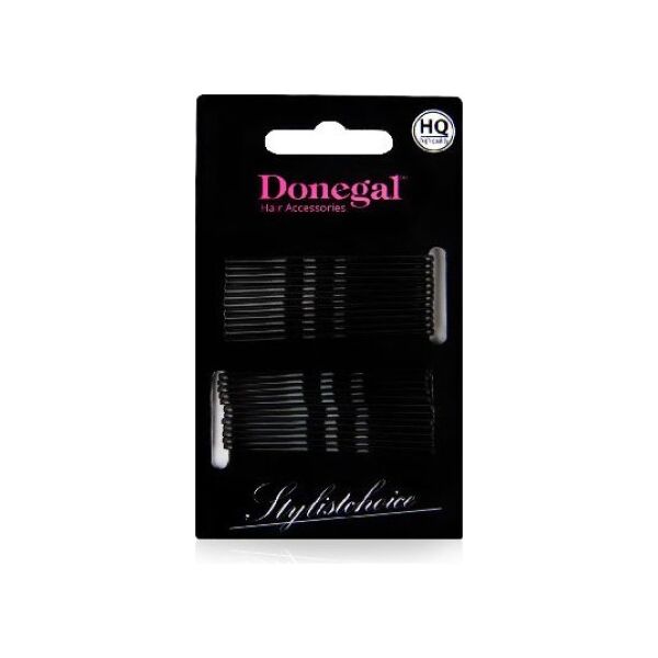 Donegal Wsuwka do włosów HQ 5cm czarna 24szt 5091