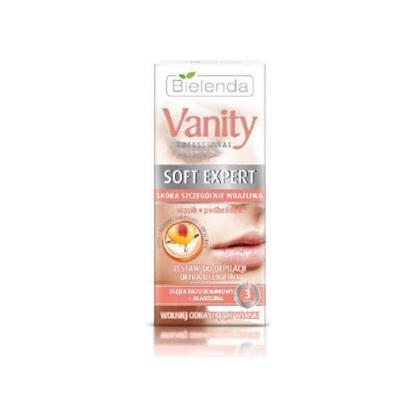 Bielenda Vanity Soft Expert Zestaw do depilacji twarzy ultra delikatny 15ml