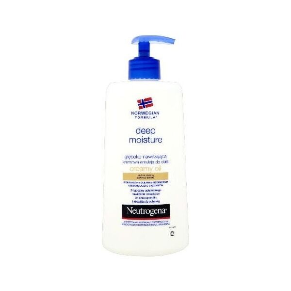 Neutrogena Formuła Norweska Głęboko nawilżająca kremowa emulsja do ciała z olejkiem sezamowym 400ml