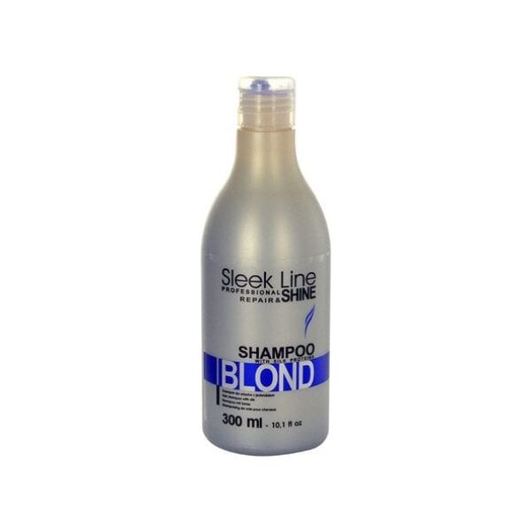 Stapiz Sleek Line Blond Shampoo Szampon z jedwabiem do włosów blond 300ml