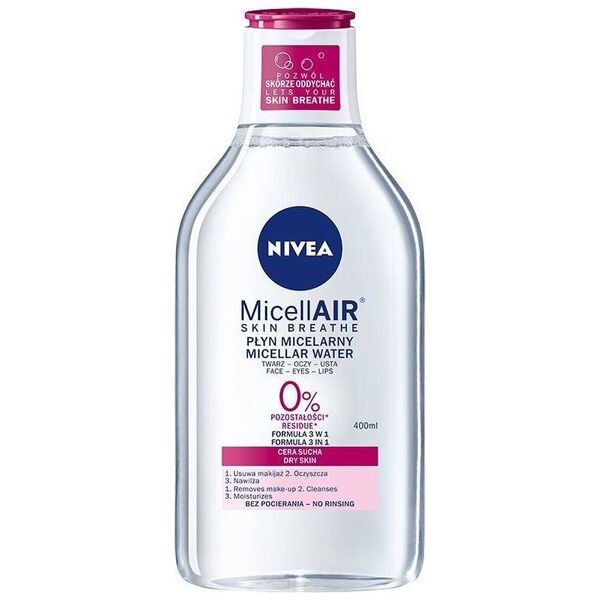 Nivea MicellAir Skin Breathe pielęgnujący płyn micelarny do cery suchej 400ml