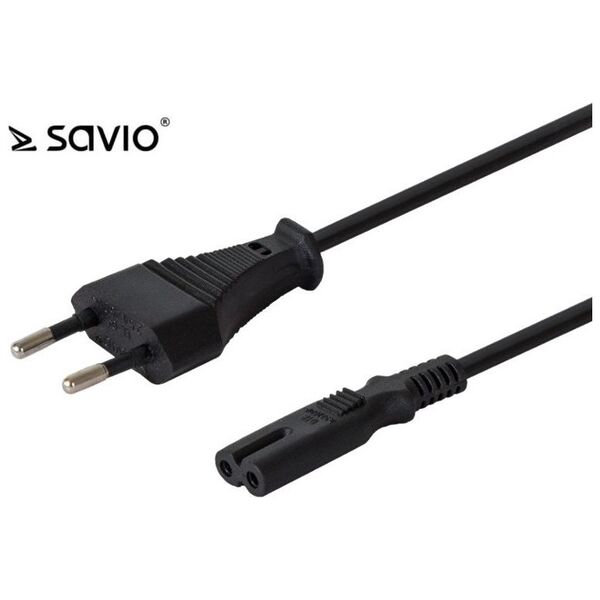Kabel zasilający Savio C7 ósemka, 1.2m (SAVIO CL-97)
