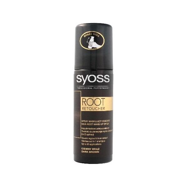 Syoss Syoss Root Retoucher Spray maskujący odrosty Ciemny Brąz 120ml