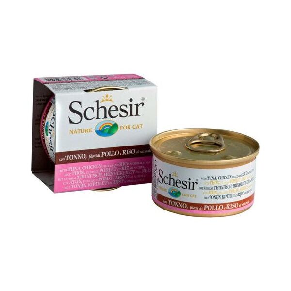 Schesir SCHESIR KOT 85g pusz. TUŃCZYK+KURCZAK+RYŻ
